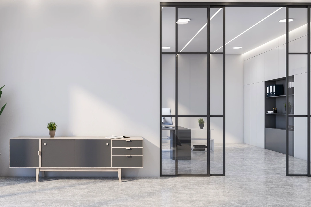 Modern Office Interior with internal door